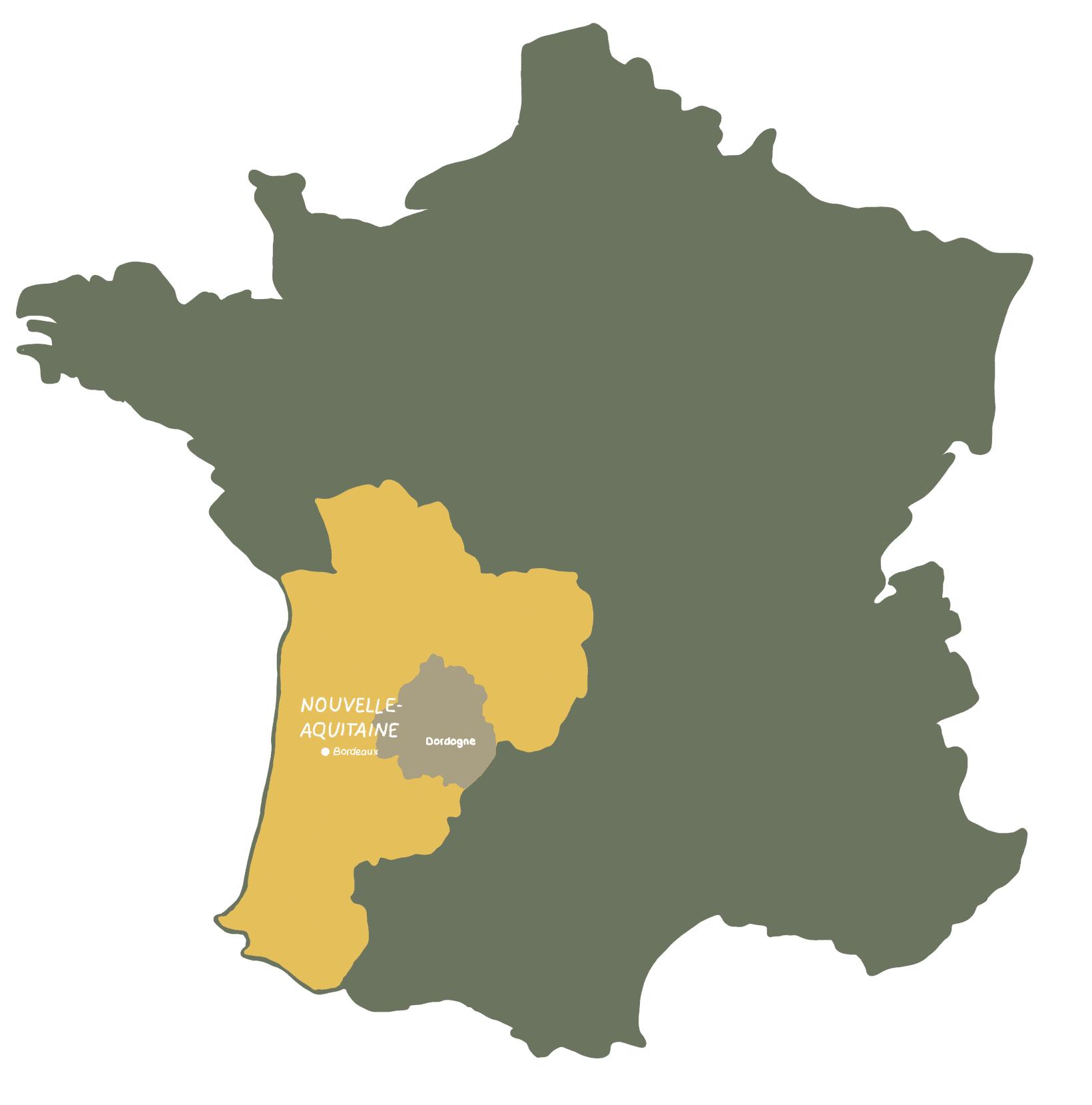 Carte-France-departement-Nouvelle-Aquitaine-Dordogne